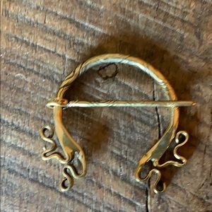 Bronze shawl pin